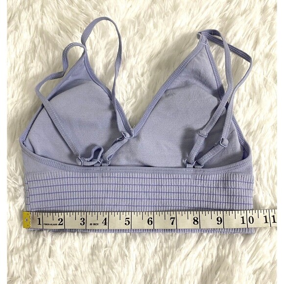 2 Tranquil & True Bralette Sport Bra Blue Size M Youth Teens Bra Wirefree - Picture 3 of 9